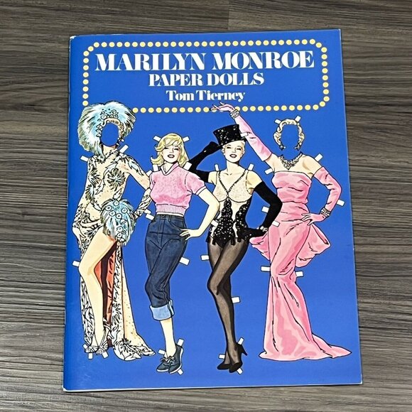 Vintage 1979 Tom Tierney Marilyn Monroe Paper Doll Book Uncut - Picture 1 of 16
